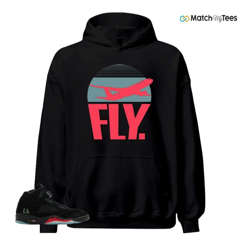 NIKE AIR JORDAN 5 RETRO HALLOWEEN SNEAKER Matching Tees hoodie