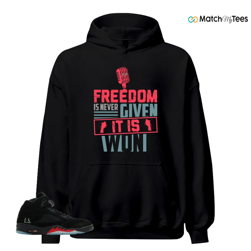 NIKE AIR JORDAN 5 RETRO HALLOWEEN SNEAKER Matching Tees hoodie
