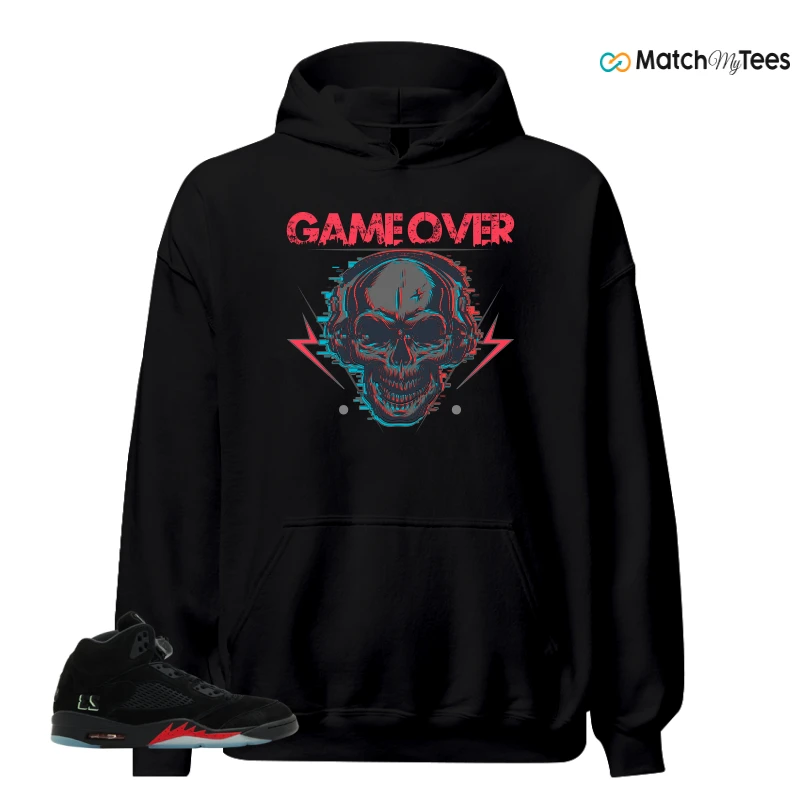 NIKE AIR JORDAN 5 RETRO HALLOWEEN SNEAKER Matching Tees hoodie