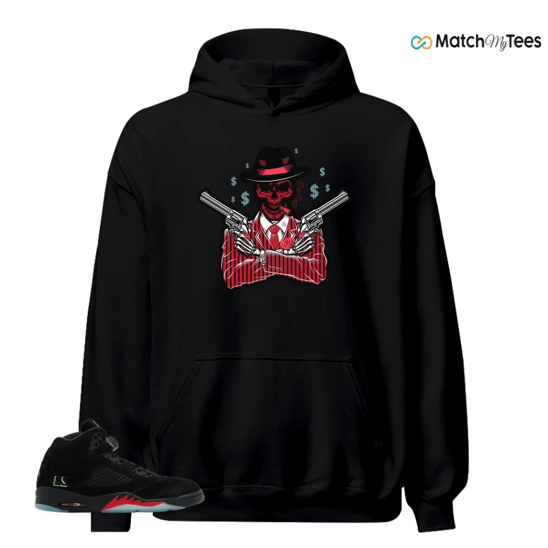 NIKE AIR JORDAN 5 RETRO HALLOWEEN SNEAKER Matching Tees hoodie