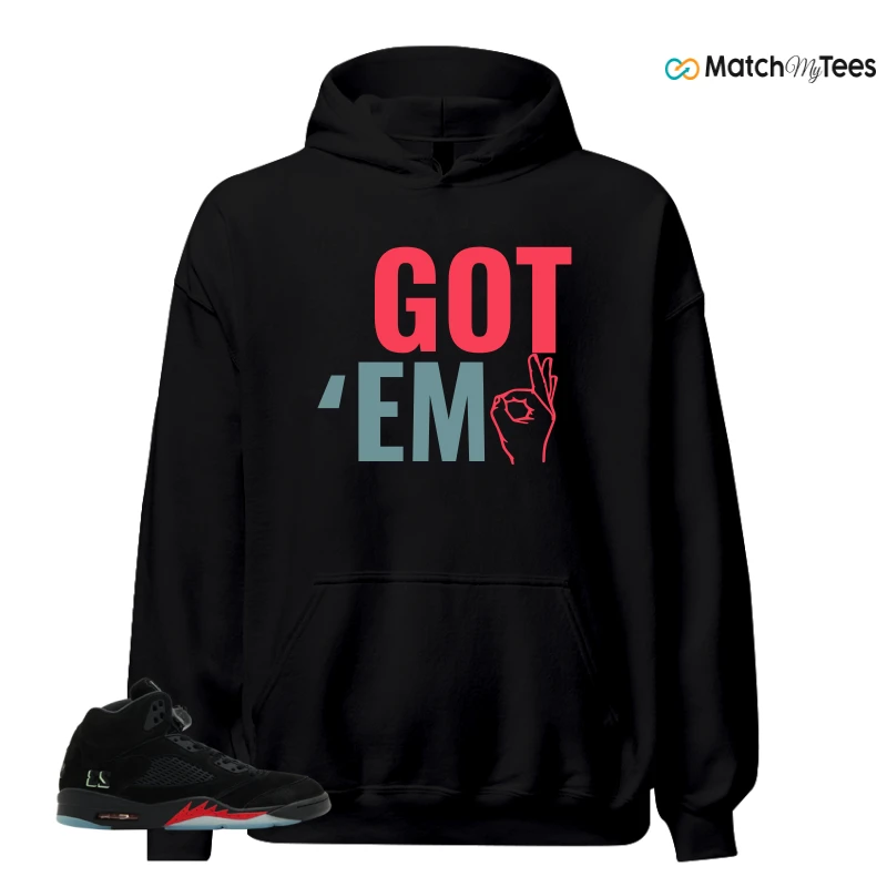 NIKE AIR JORDAN 5 RETRO HALLOWEEN SNEAKER Matching Tees hoodie