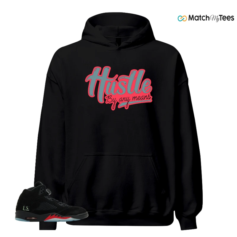 NIKE AIR JORDAN 5 RETRO HALLOWEEN SNEAKER Matching Tees hoodie