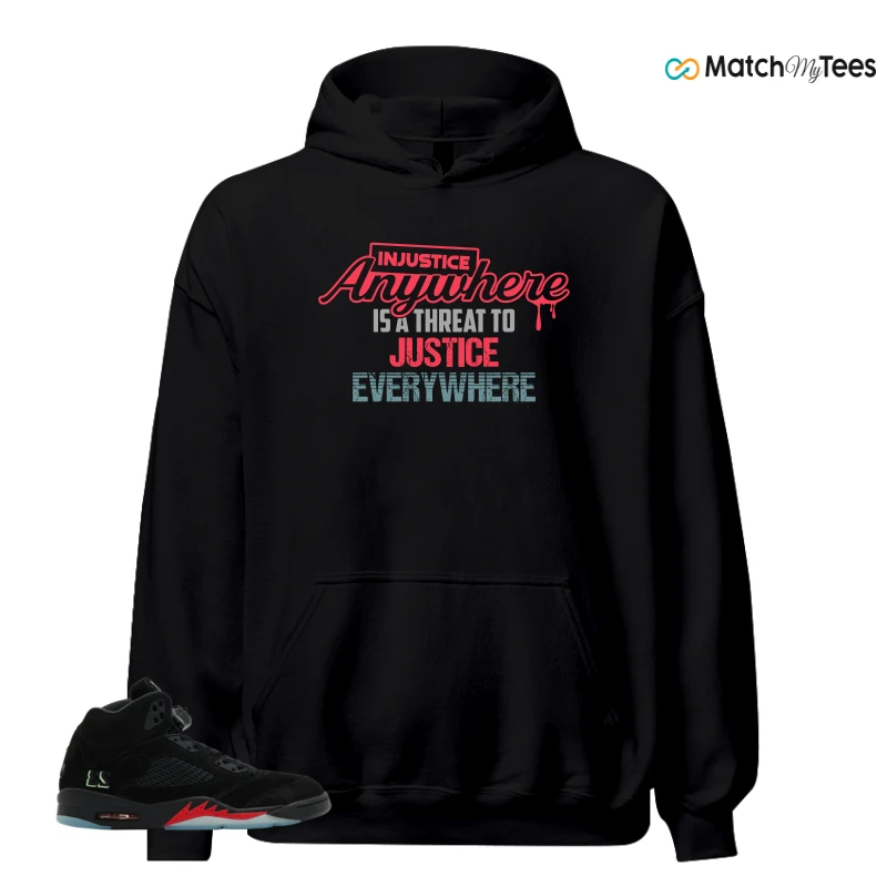 NIKE AIR JORDAN 5 RETRO HALLOWEEN SNEAKER Matching Tees hoodie