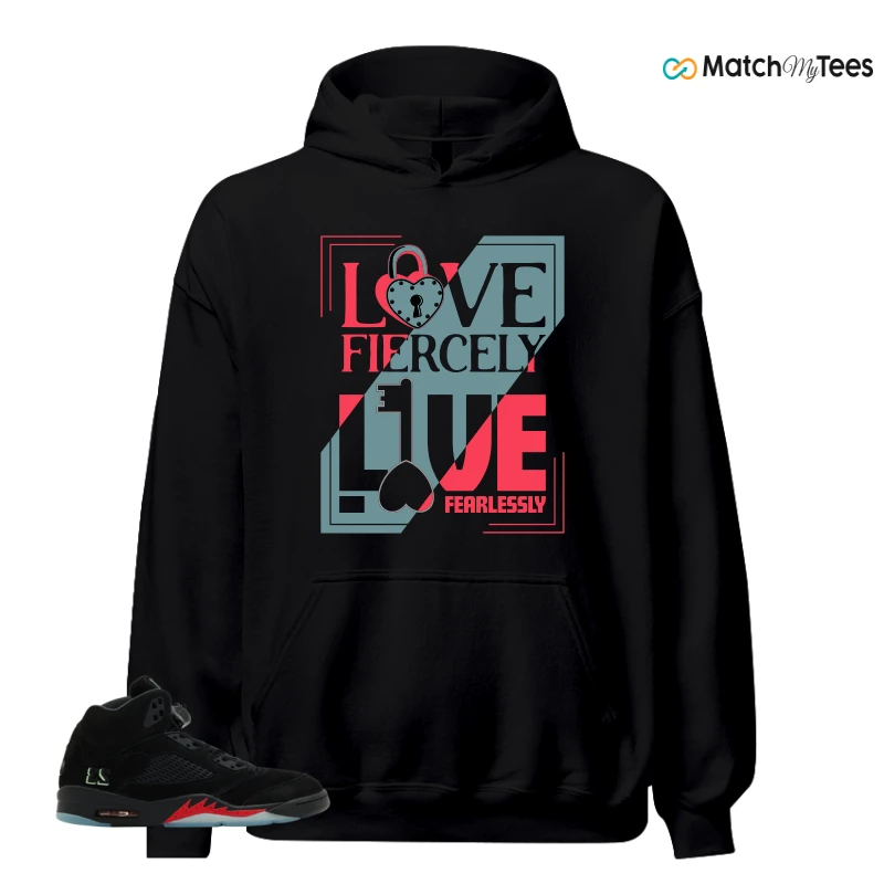 NIKE AIR JORDAN 5 RETRO HALLOWEEN SNEAKER Matching Tees hoodie
