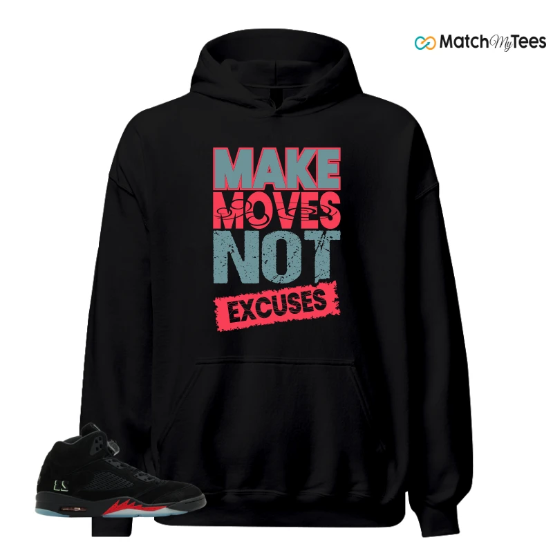 NIKE AIR JORDAN 5 RETRO HALLOWEEN SNEAKER/BLACK/PICANTE RED/GREEN matching Hoodie