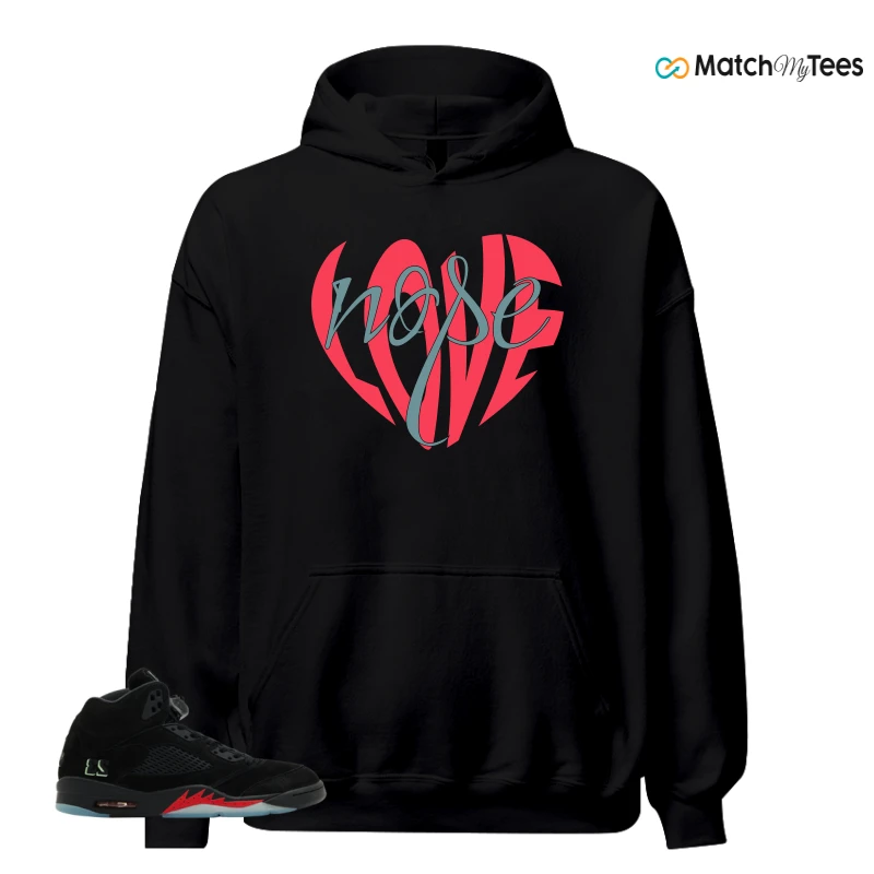 NIKE AIR JORDAN 5 RETRO HALLOWEEN SNEAKER Matching Tees hoodie