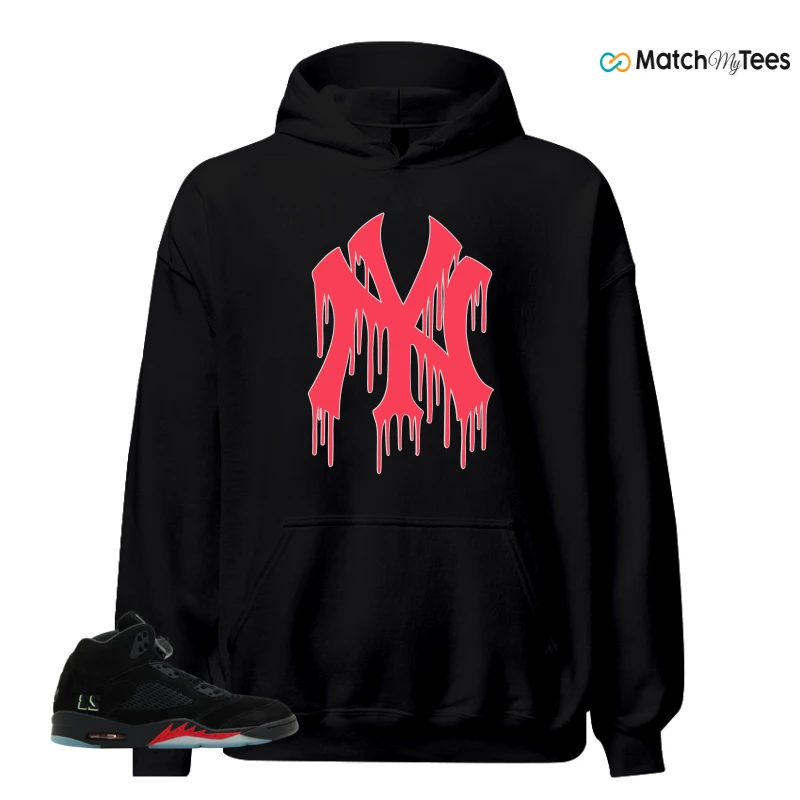 NIKE AIR JORDAN 5 RETRO HALLOWEEN SNEAKER Matching Tees hoodie