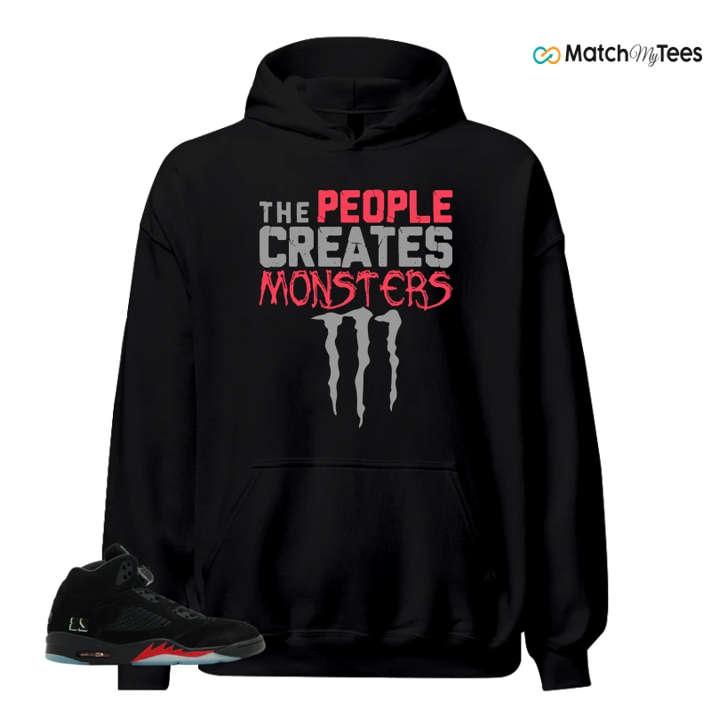 NIKE AIR JORDAN 5 RETRO HALLOWEEN SNEAKER Matching Tees hoodie