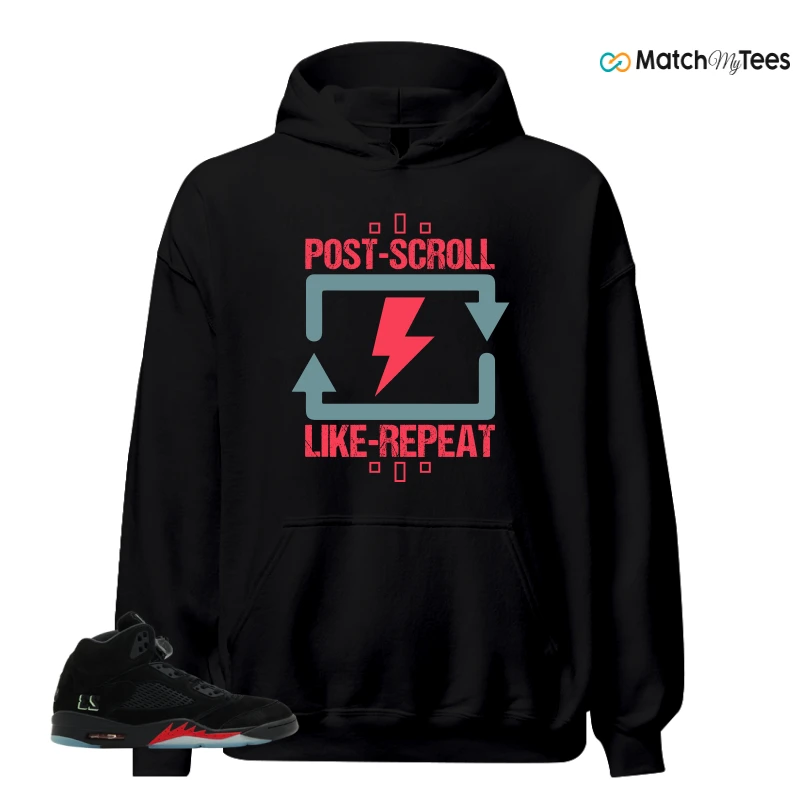 NIKE AIR JORDAN 5 RETRO HALLOWEEN SNEAKER Matching Tees hoodie