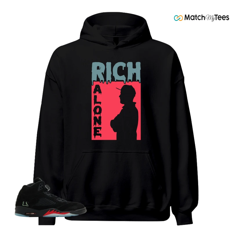 NIKE AIR JORDAN 5 RETRO HALLOWEEN SNEAKER Matching Tees hoodie