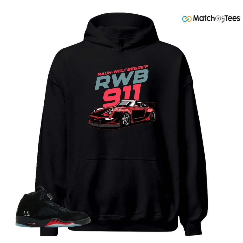 NIKE AIR JORDAN 5 RETRO HALLOWEEN SNEAKER Matching Tees hoodie