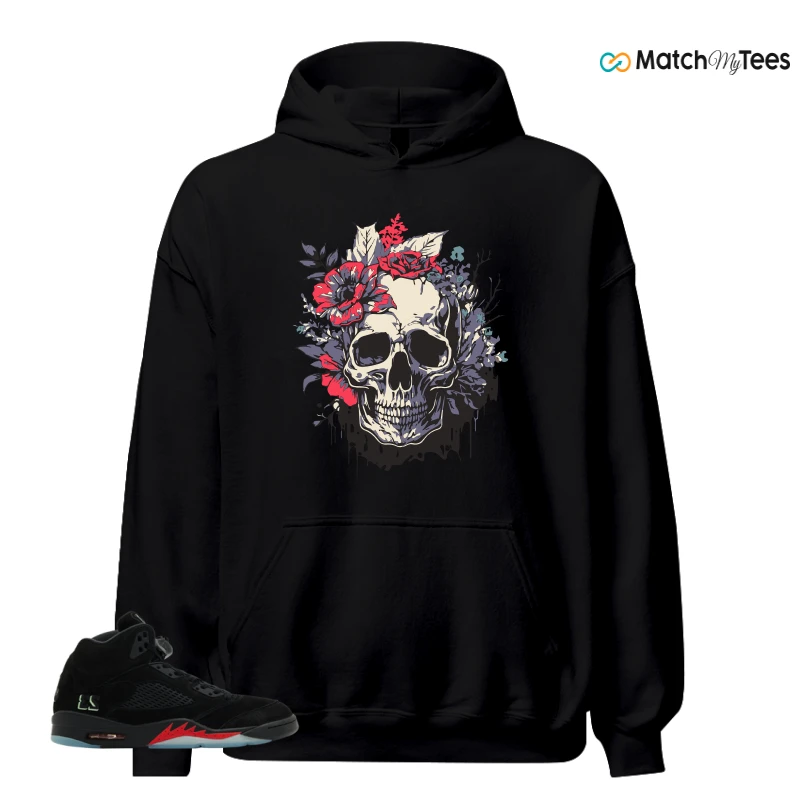 NIKE AIR JORDAN 5 RETRO HALLOWEEN SNEAKER Matching Tees hoodie
