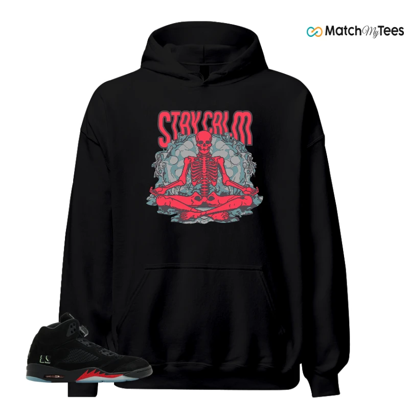 NIKE AIR JORDAN 5 RETRO HALLOWEEN SNEAKER Matching Tees hoodie
