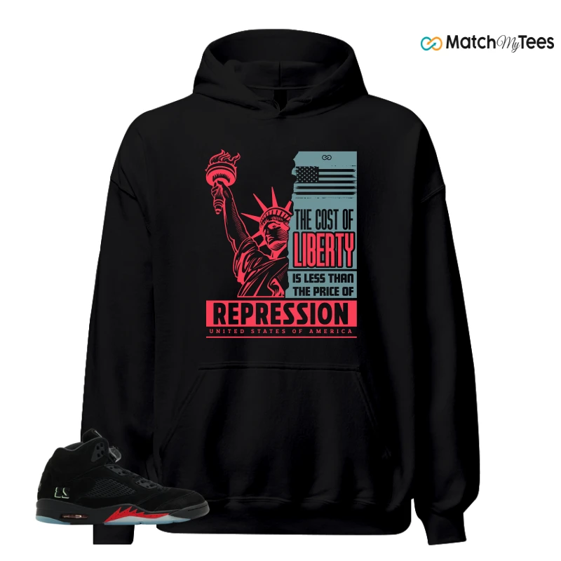 NIKE AIR JORDAN 5 RETRO HALLOWEEN SNEAKER Matching Tees hoodie