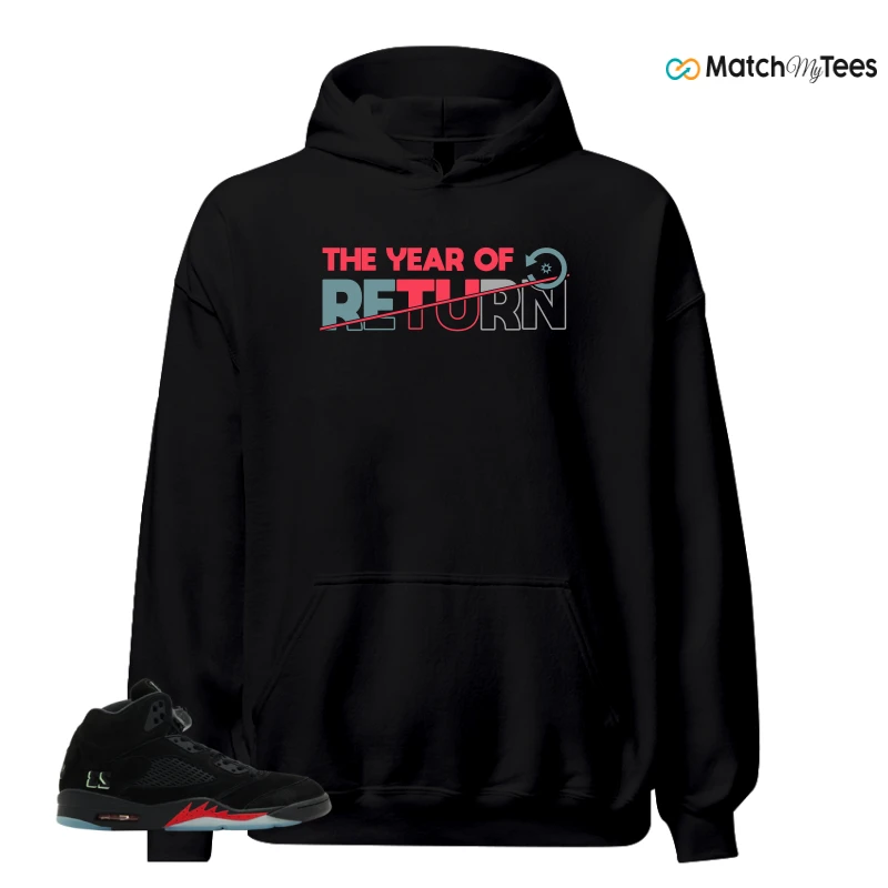 NIKE AIR JORDAN 5 RETRO HALLOWEEN SNEAKER Matching Tees hoodie