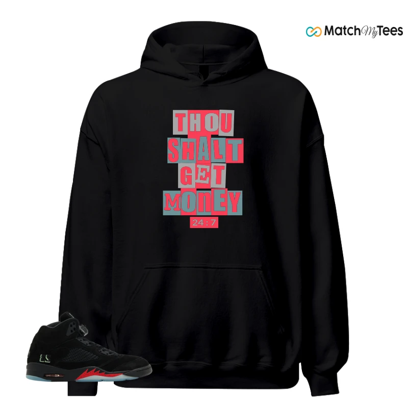 NIKE AIR JORDAN 5 RETRO HALLOWEEN SNEAKER Matching Tees hoodie