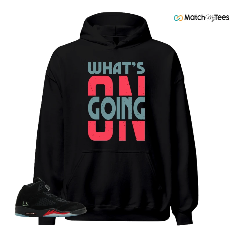 NIKE AIR JORDAN 5 RETRO HALLOWEEN SNEAKER Matching Tees hoodie
