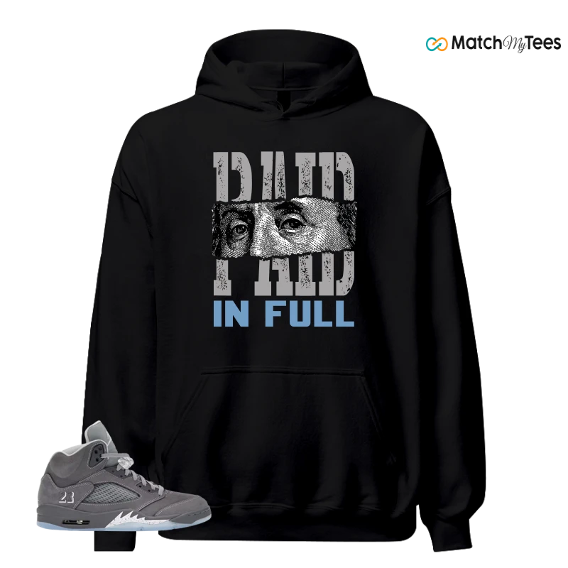 NIKE AIR JORDAN 5 RETRO WOLF GREY 2026 SNEAKER/LIGHT GRAPHITE/WHITE/WOLF GREY matching Hoodie