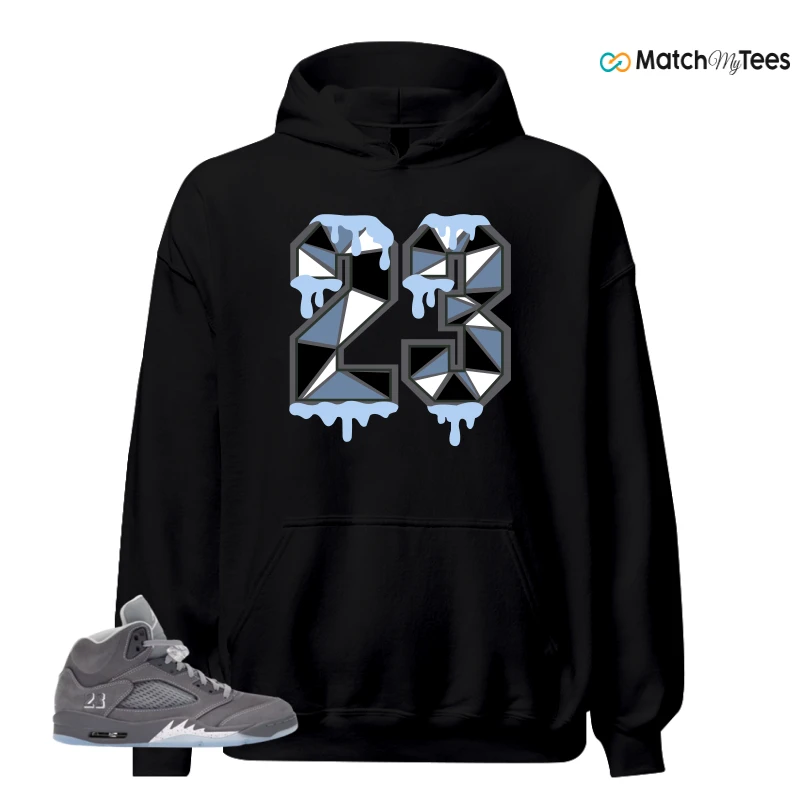 NIKE AIR JORDAN 5 WOLF GREY SNEAKER Matching Tees hoodie