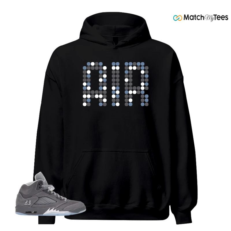 NIKE AIR JORDAN 5 WOLF GREY SNEAKER Matching Tees hoodie