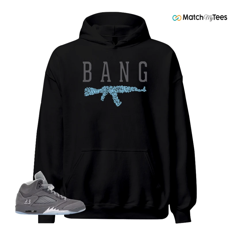 NIKE AIR JORDAN 5 WOLF GREY SNEAKER Matching Tees hoodie