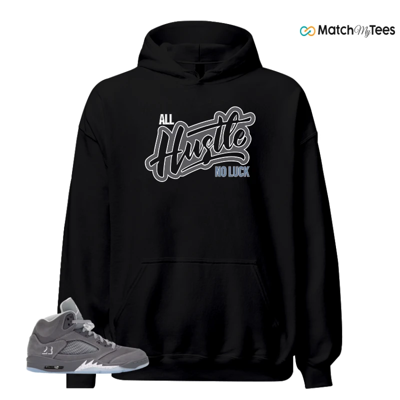 NIKE AIR JORDAN 5 WOLF GREY SNEAKER Matching Tees hoodie