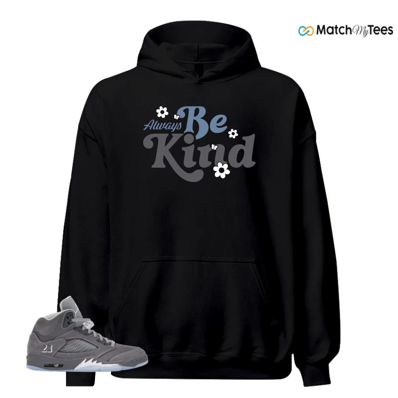 NIKE AIR JORDAN 5 WOLF GREY SNEAKER Matching Tees hoodie