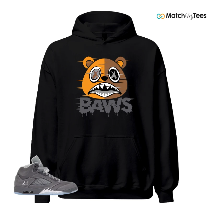 NIKE AIR JORDAN 5 WOLF GREY SNEAKER Matching Tees hoodie