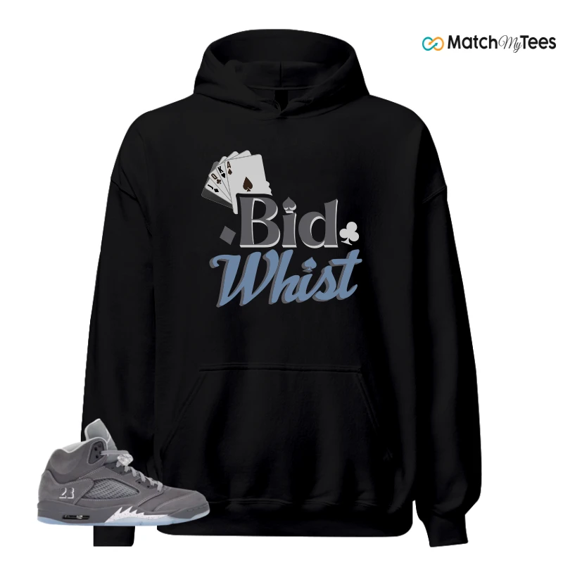 NIKE AIR JORDAN 5 WOLF GREY SNEAKER Matching Tees hoodie