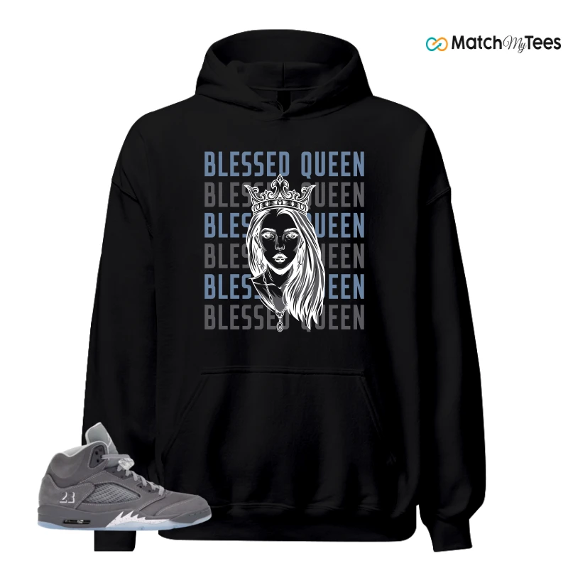NIKE AIR JORDAN 5 WOLF GREY SNEAKER Matching Tees hoodie