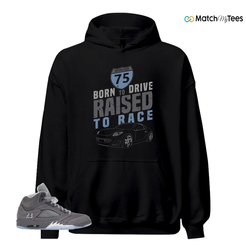 NIKE AIR JORDAN 5 WOLF GREY SNEAKER Matching Tees hoodie