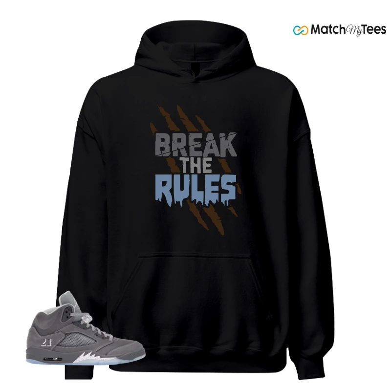 NIKE AIR JORDAN 5 WOLF GREY SNEAKER Matching Tees hoodie