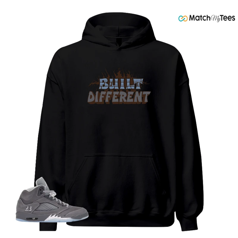 NIKE AIR JORDAN 5 WOLF GREY SNEAKER Matching Tees hoodie