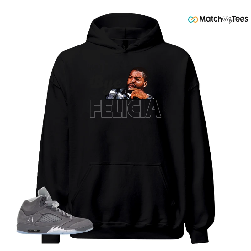 NIKE AIR JORDAN 5 WOLF GREY SNEAKER Matching Tees hoodie