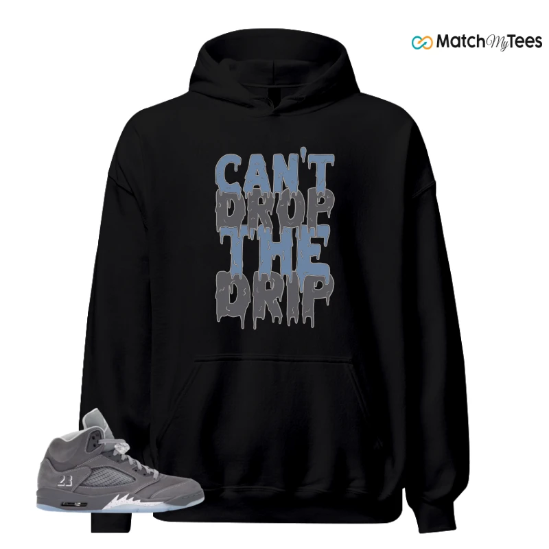 NIKE AIR JORDAN 5 WOLF GREY SNEAKER Matching Tees hoodie