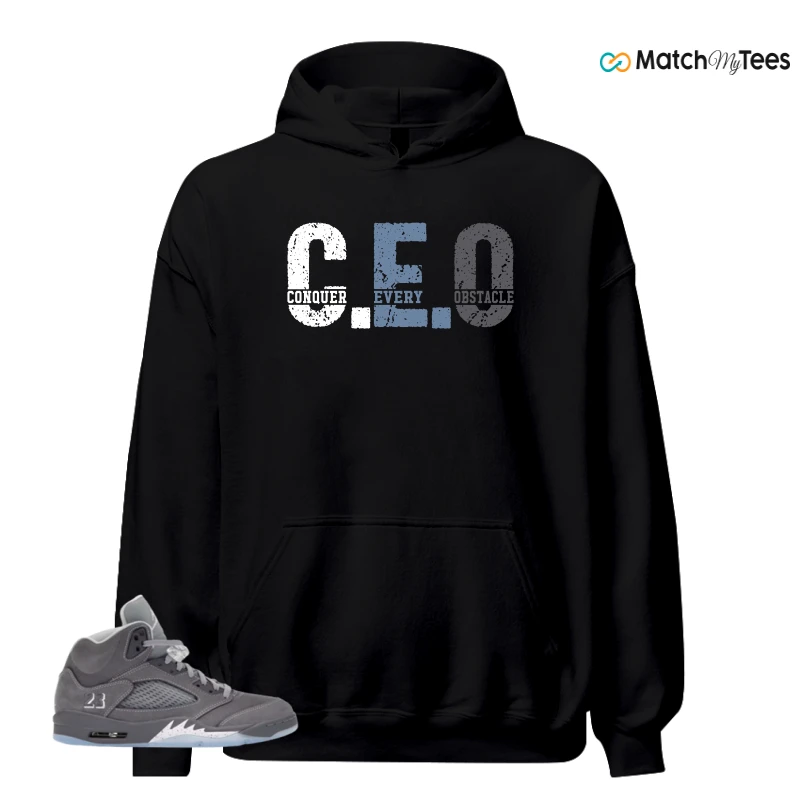 NIKE AIR JORDAN 5 WOLF GREY SNEAKER Matching Tees hoodie