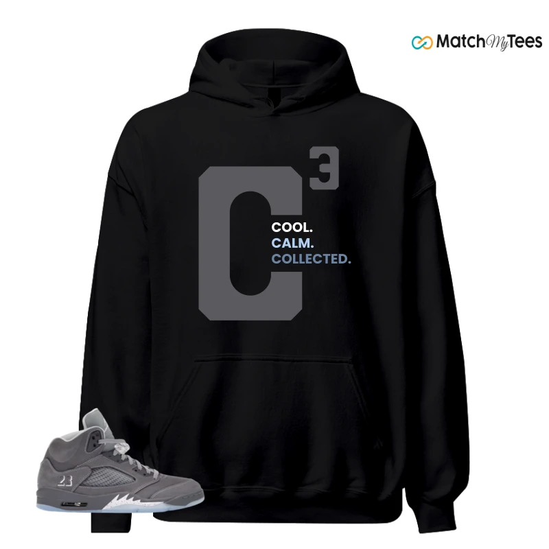 NIKE AIR JORDAN 5 WOLF GREY SNEAKER Matching Tees hoodie