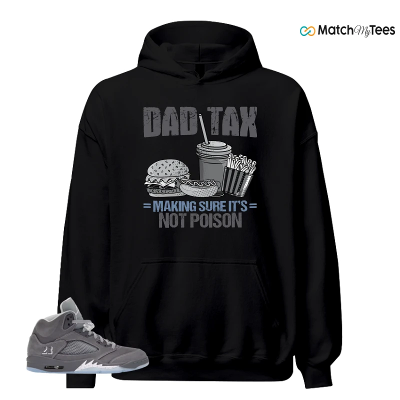 NIKE AIR JORDAN 5 WOLF GREY SNEAKER Matching Tees hoodie