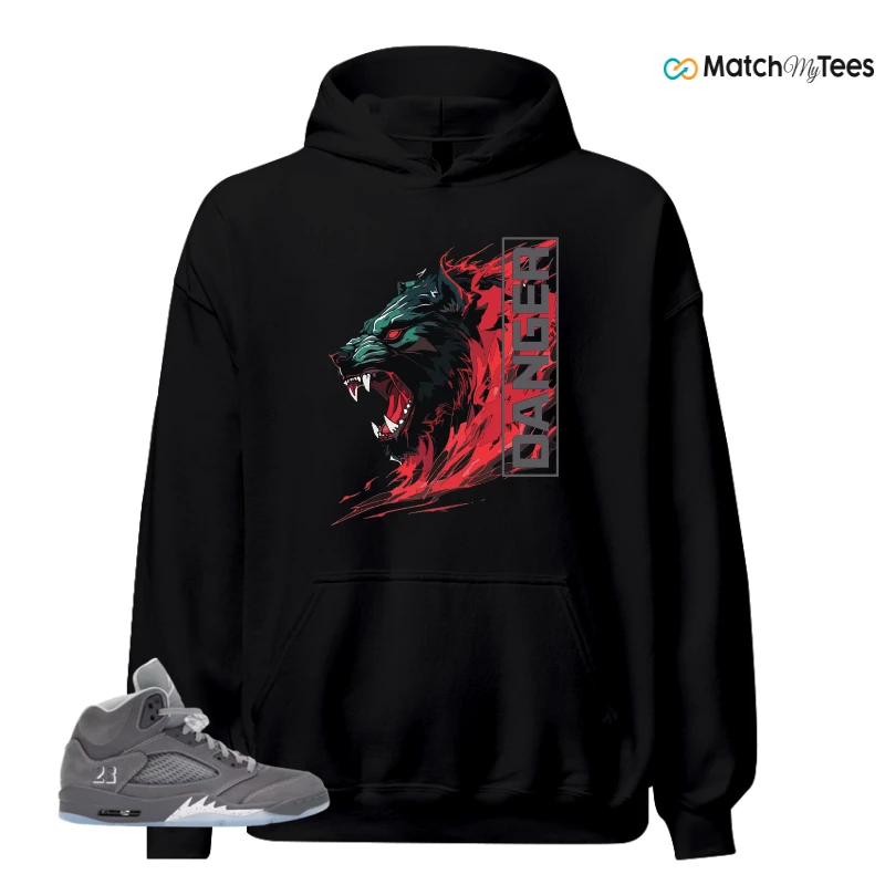 NIKE AIR JORDAN 5 WOLF GREY SNEAKER Matching Tees hoodie