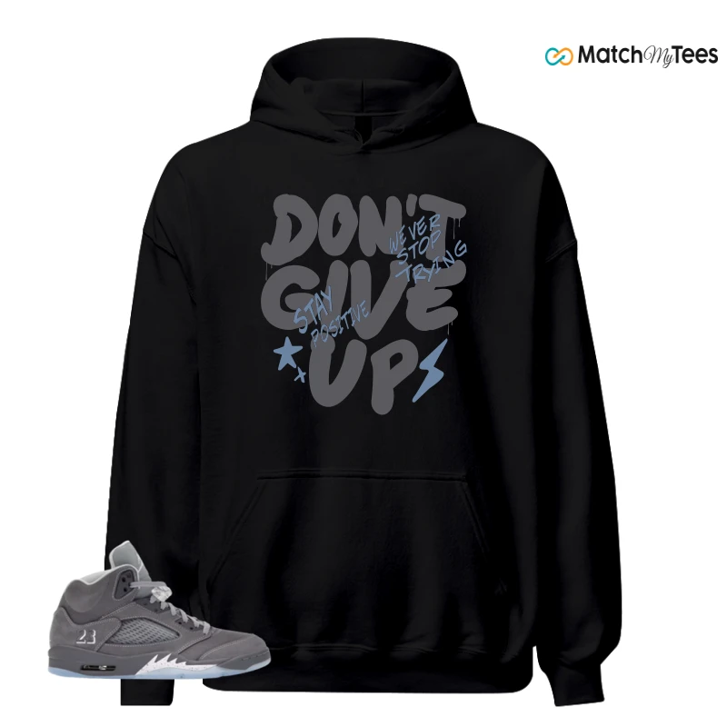 NIKE AIR JORDAN 5 WOLF GREY SNEAKER Matching Tees hoodie