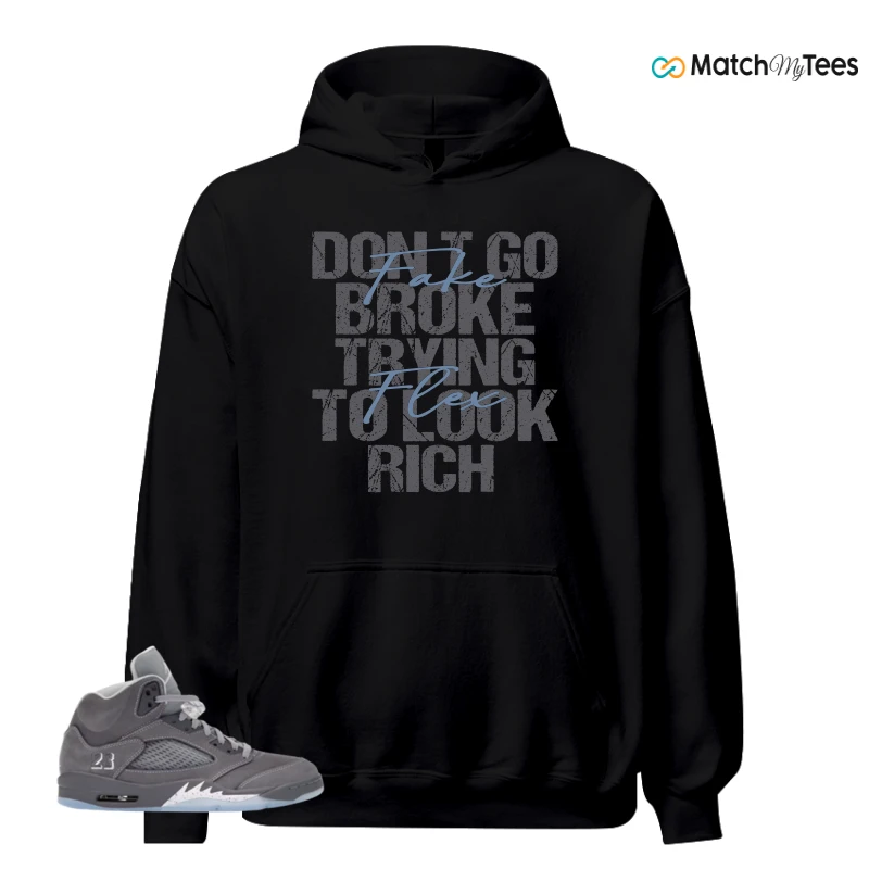 NIKE AIR JORDAN 5 WOLF GREY SNEAKER Matching Tees hoodie