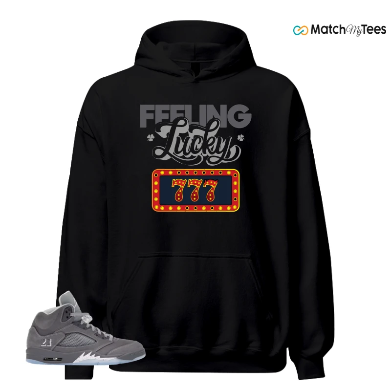 NIKE AIR JORDAN 5 WOLF GREY SNEAKER Matching Tees hoodie