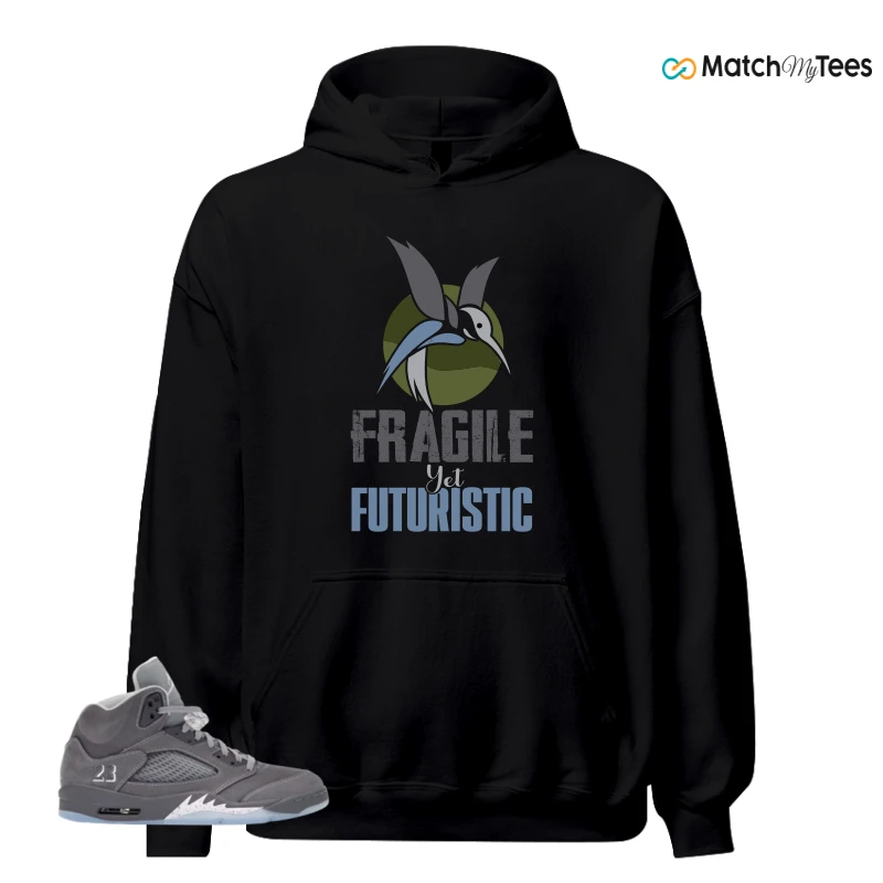 NIKE AIR JORDAN 5 WOLF GREY SNEAKER Matching Tees hoodie