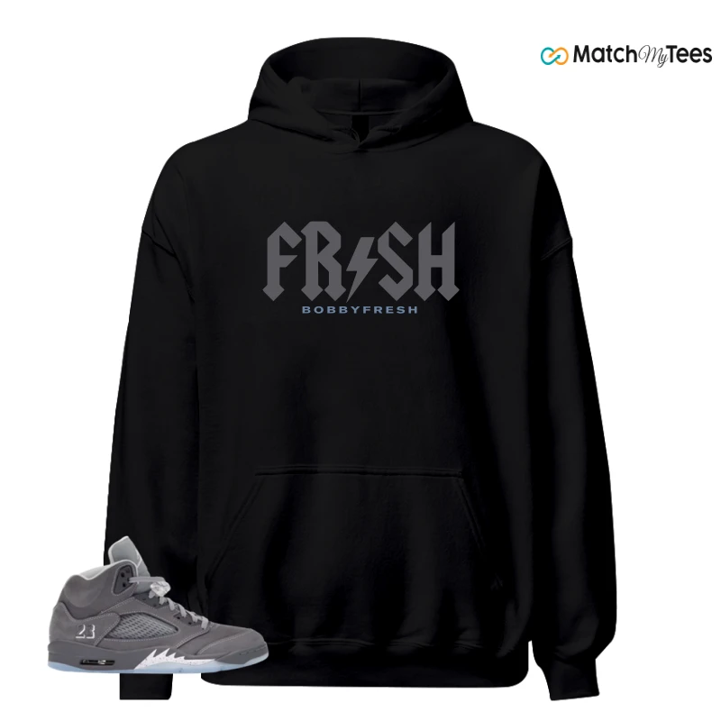 NIKE AIR JORDAN 5 WOLF GREY SNEAKER Matching Tees hoodie