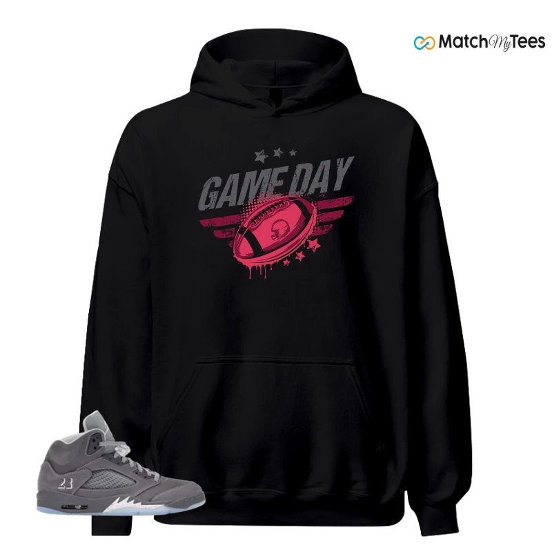 NIKE AIR JORDAN 5 WOLF GREY SNEAKER Matching Tees hoodie