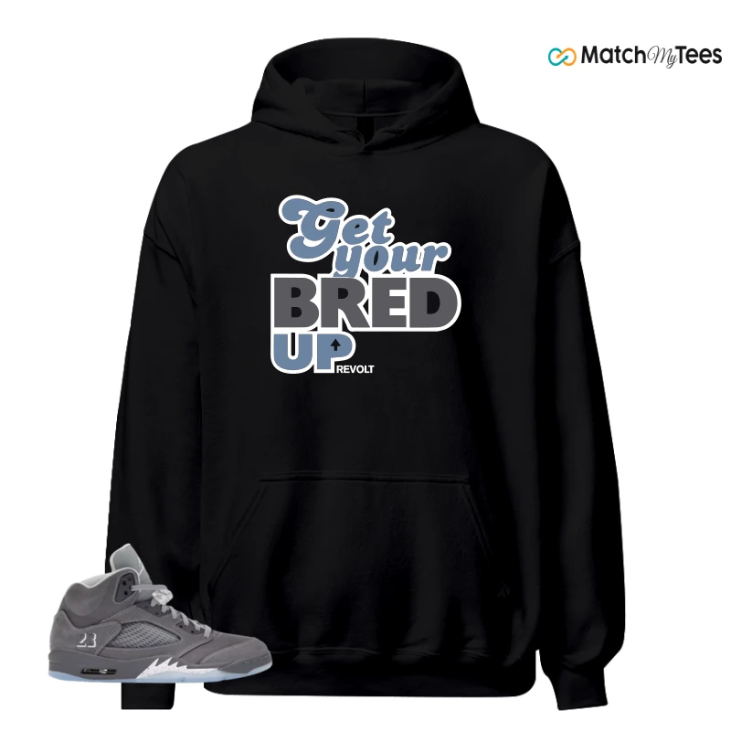 NIKE AIR JORDAN 5 WOLF GREY SNEAKER Matching Tees hoodie