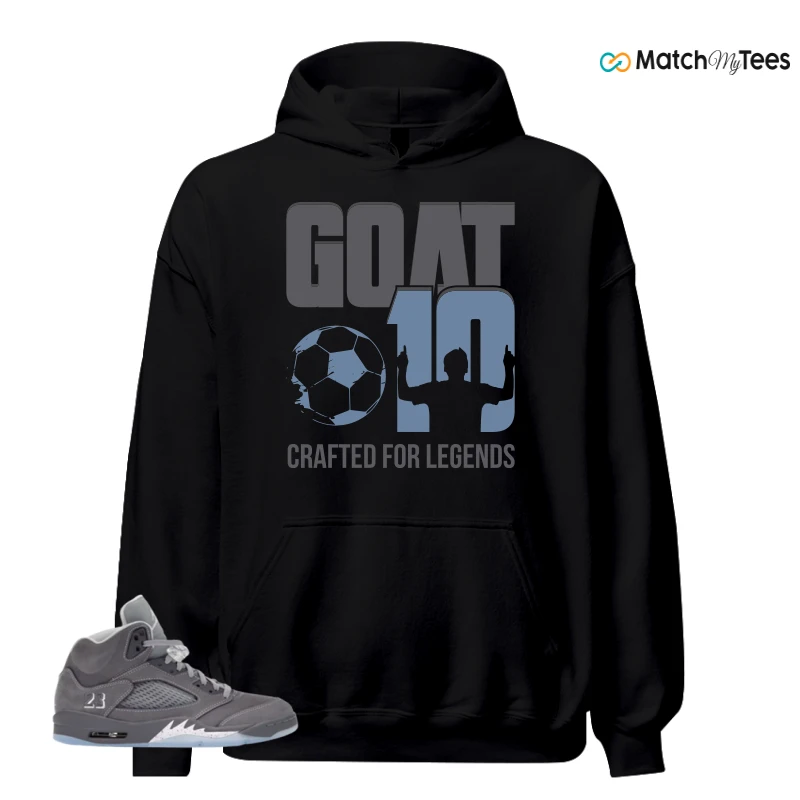 NIKE AIR JORDAN 5 WOLF GREY SNEAKER Matching Tees hoodie