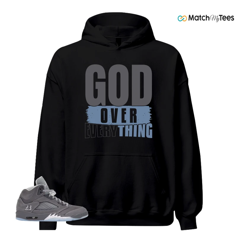 NIKE AIR JORDAN 5 WOLF GREY SNEAKER Matching Tees hoodie