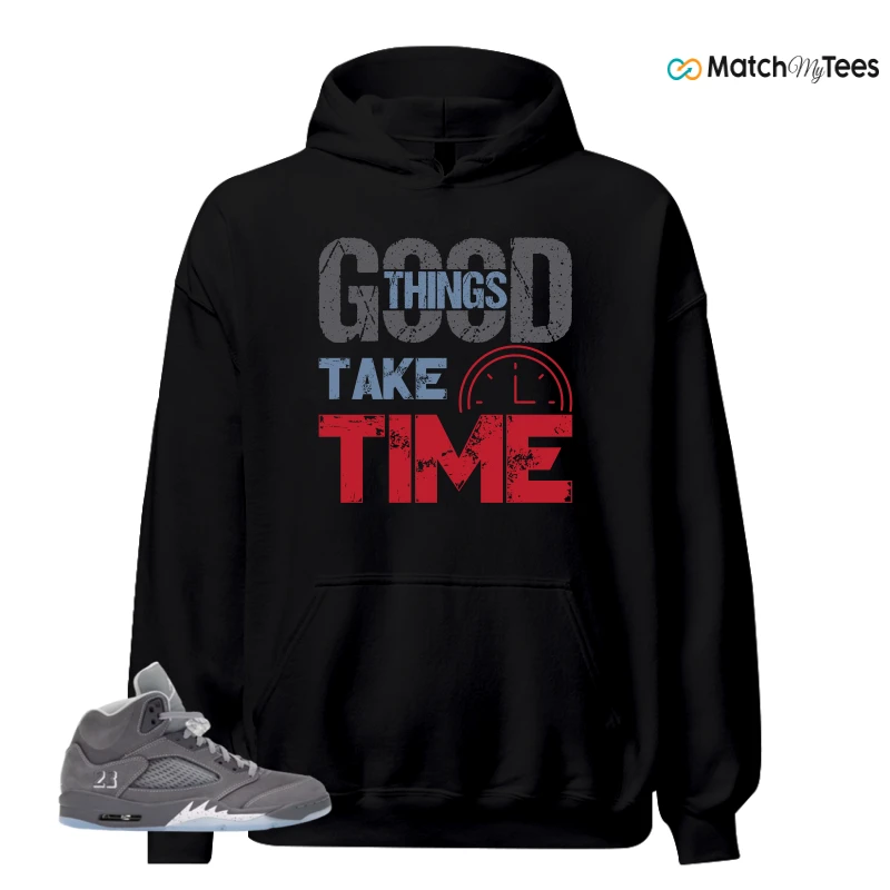 NIKE AIR JORDAN 5 WOLF GREY SNEAKER Matching Tees hoodie