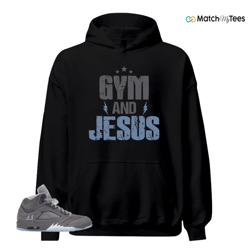 NIKE AIR JORDAN 5 WOLF GREY SNEAKER Matching Tees hoodie